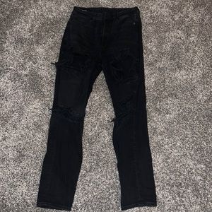 american eagle black jeans size 2